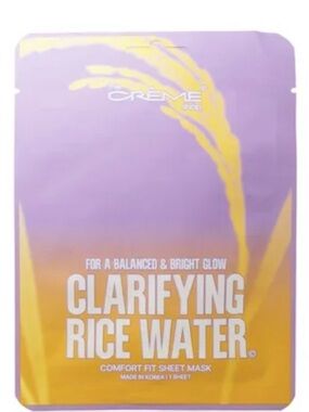 Clarifying Rice Water Sheet Masks- Lavender & Yellow
Pack of 5